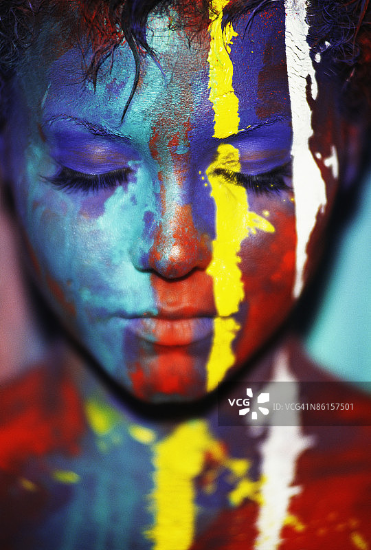 人体彩绘图片素材