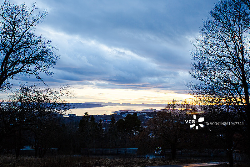 奥斯陆鸟瞰图图片素材