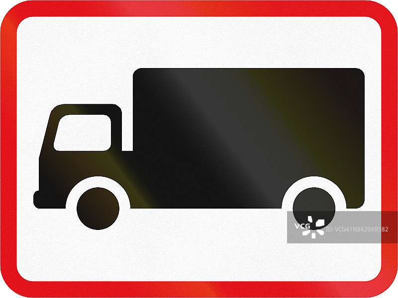 博茨瓦纳的道路标志 - 主要标志适用于货运车辆图片素材