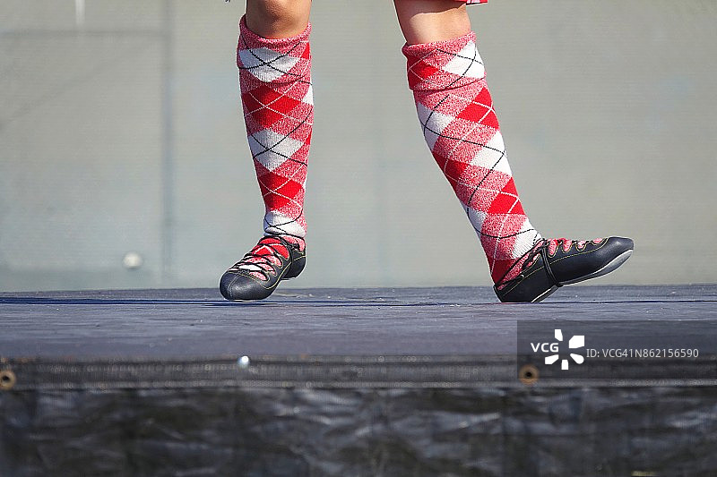 苏格兰舞蹈步法图片素材