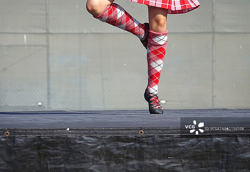 苏格兰舞蹈步法图片素材