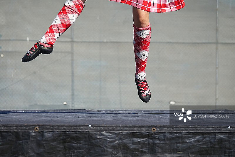 苏格兰舞蹈步法图片素材