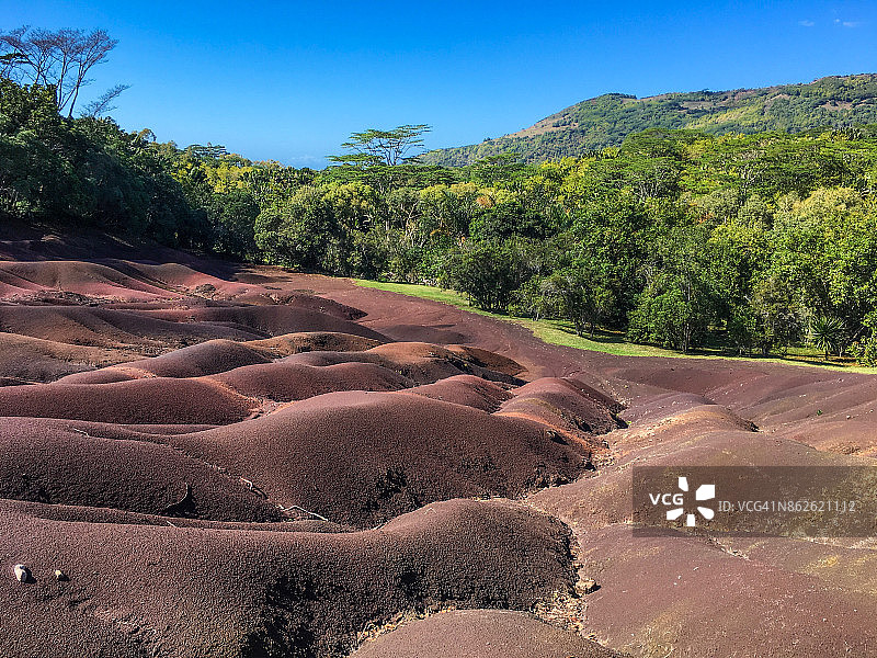 七色土图片素材
