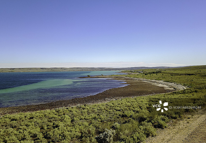 南澳大利亚怀阿拉以北菲茨杰拉德湾海岸线鸟瞰图片素材