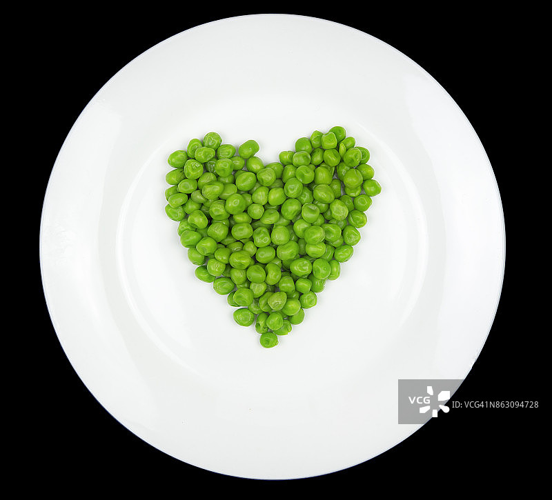 心形熟青豆图片素材