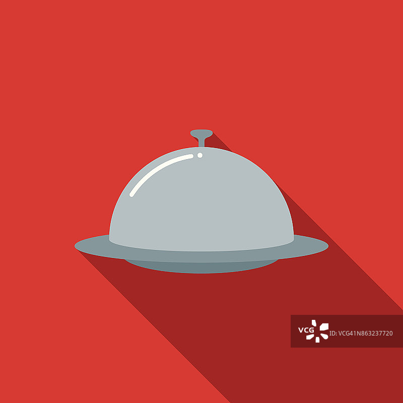 扁平风格酒店餐盘图标图片素材