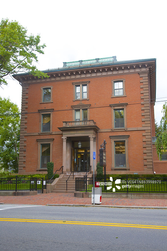 塞勒姆的伯特伦大厦，现为公共图书馆图片素材