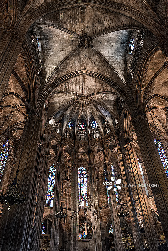 巴塞罗那圣十字圣女欧拉利亚大教堂图片素材