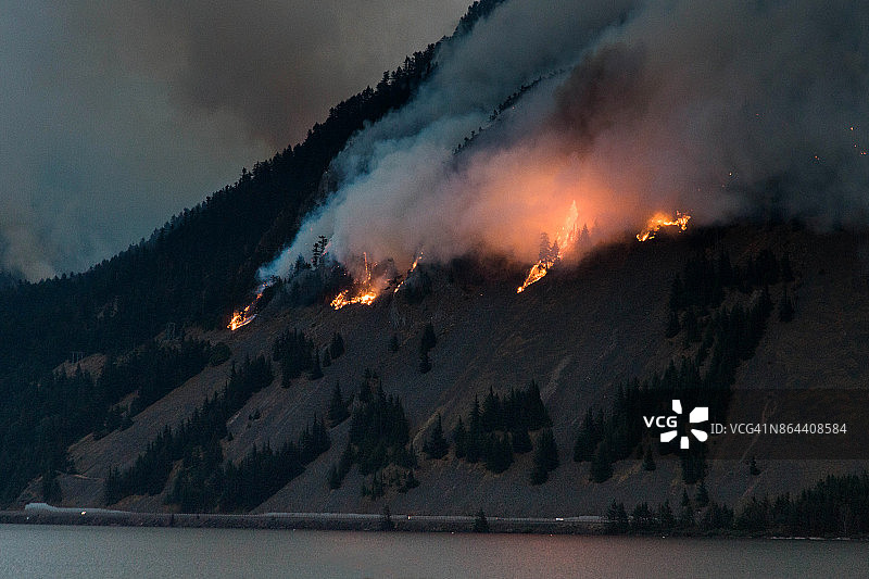 Eagle Creek 火灾图片素材