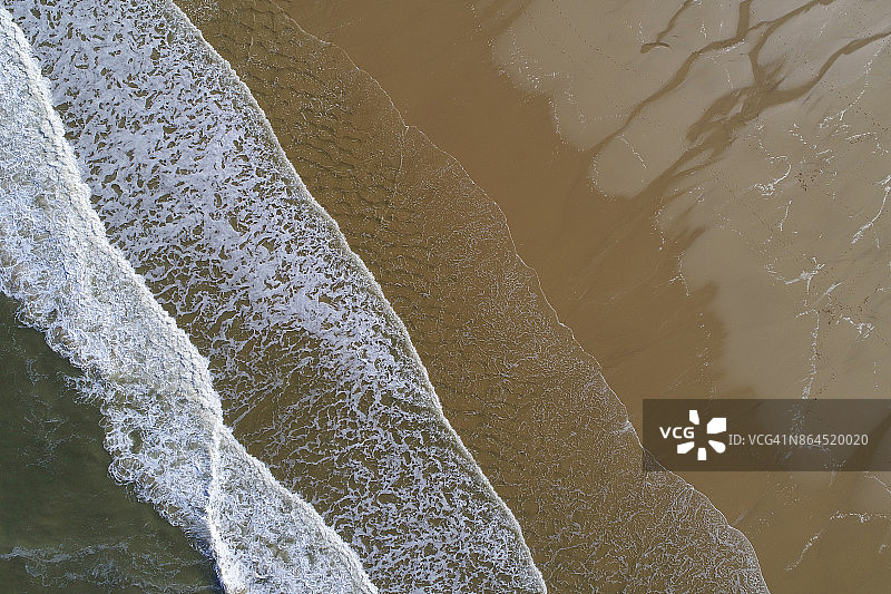 大西洋海岸鸟瞰图图片素材