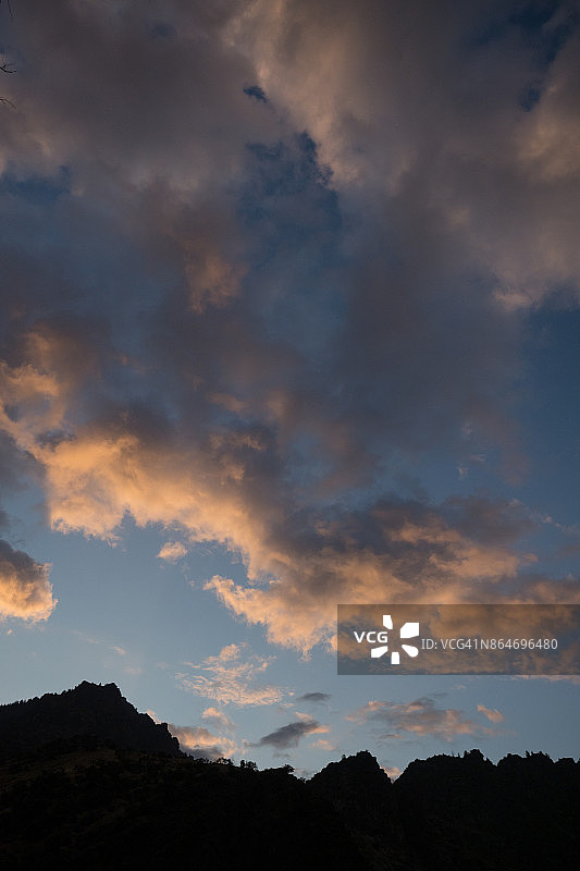 爱达荷州萨蒙河中岔图片素材