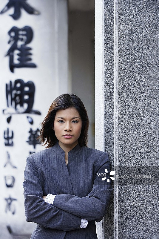 女商人户外肖像图片素材