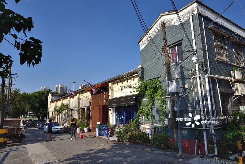 珠海北山古村街道图片素材