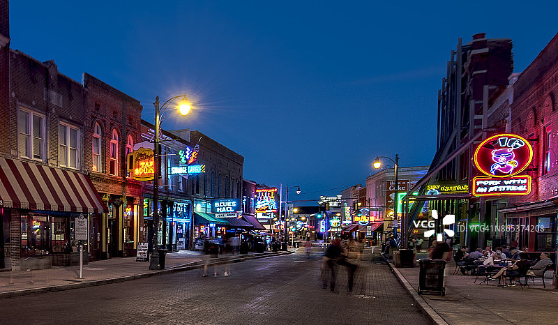 比尔街暮光图片素材