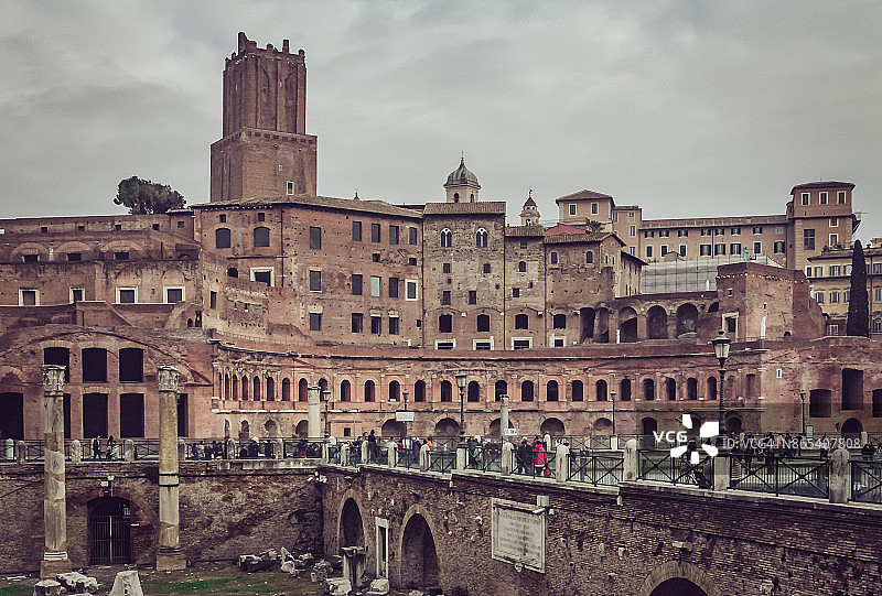 意大利罗马图拉真市场图片素材