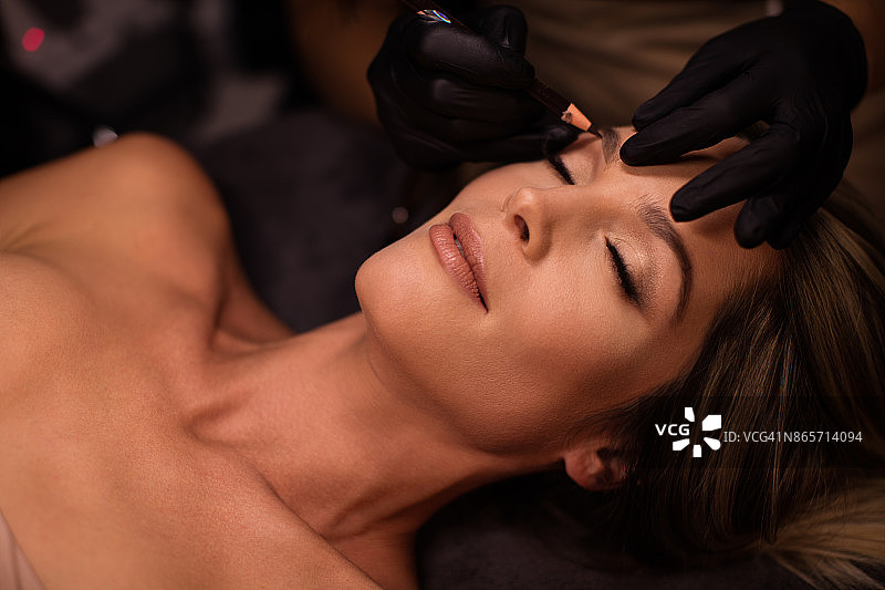 纹绣护理图片素材