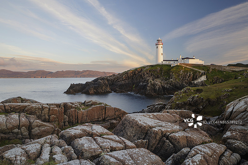 爱尔兰Fanad半岛上的Fanad Head灯塔图片素材