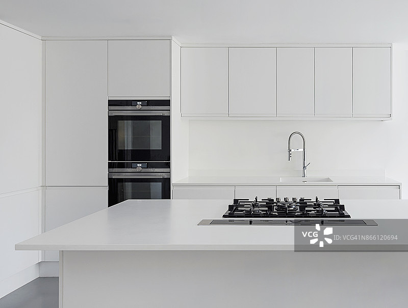 现代白色厨房图片素材