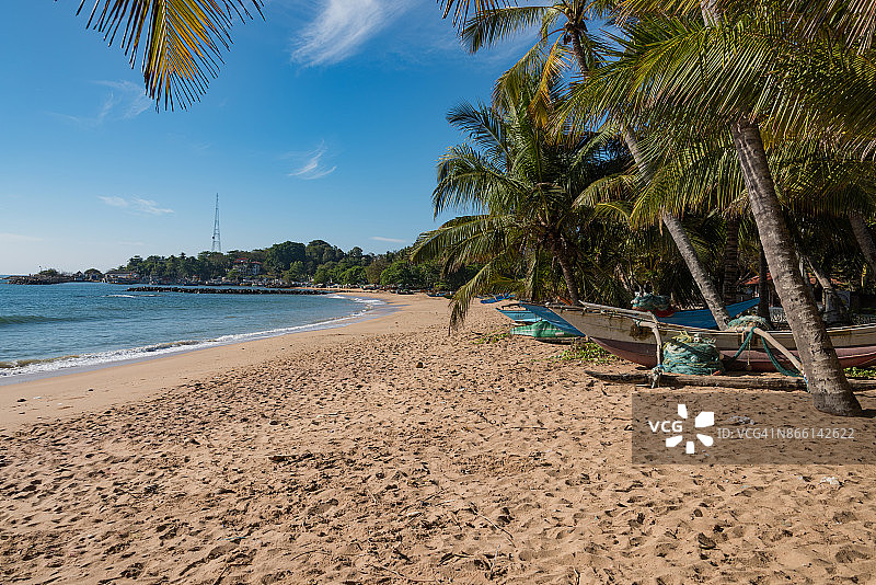 唐加拉海滩，汉班托塔，斯里兰卡图片素材