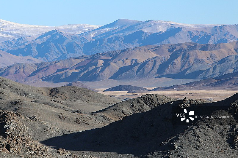 蒙古的金雕猎人图片素材