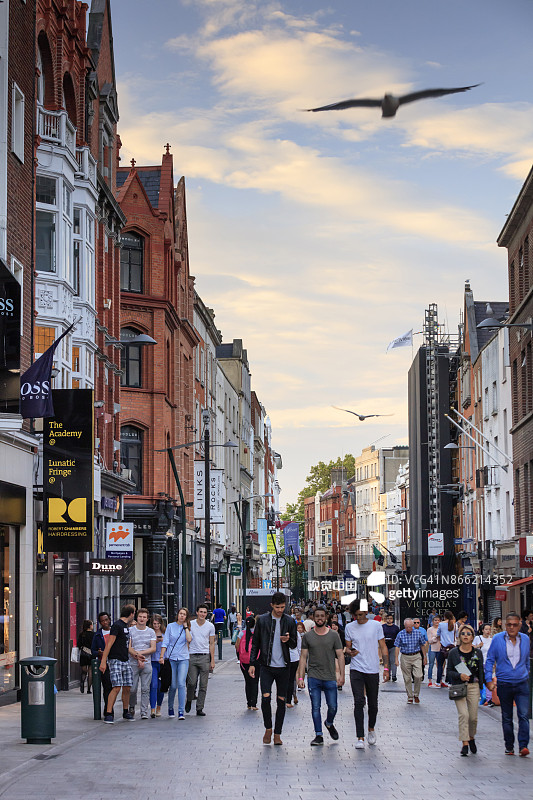 都柏林格拉夫顿街图片素材