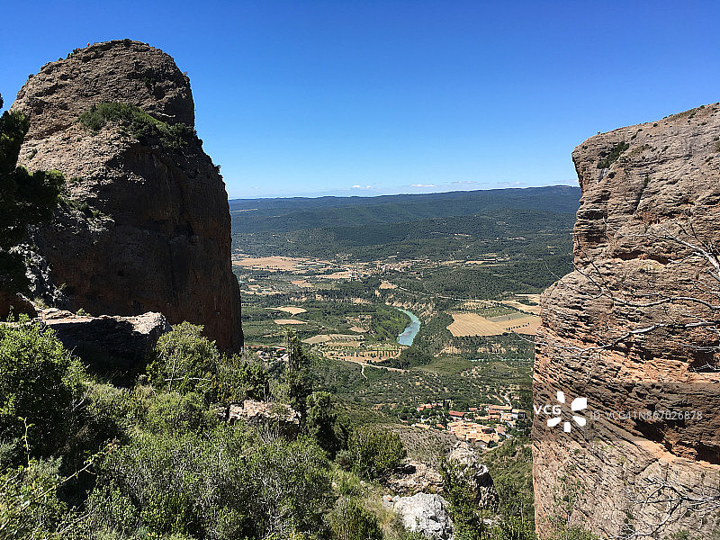 西班牙韦斯卡省里格洛斯岩层图片素材