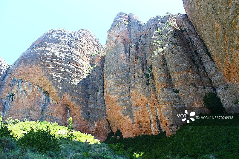 西班牙韦斯卡省里格洛斯岩层图片素材