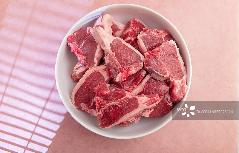生羊排图片素材