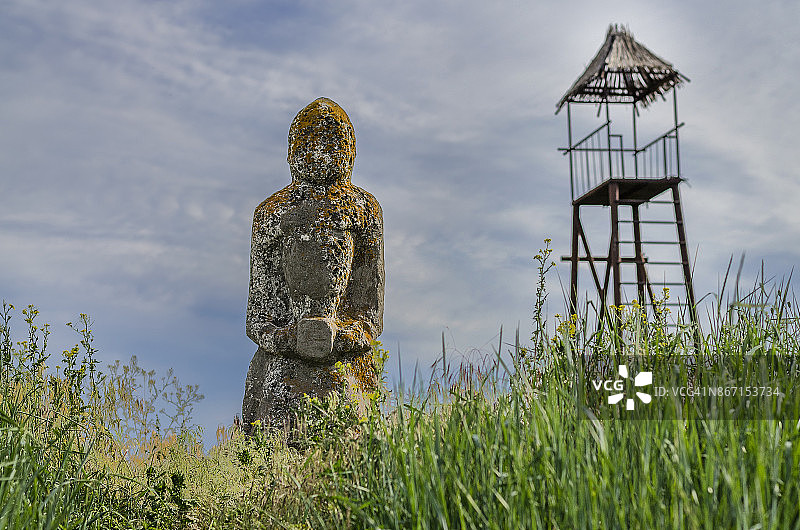 乌克兰霍尔蒂察的石制护身符图片素材