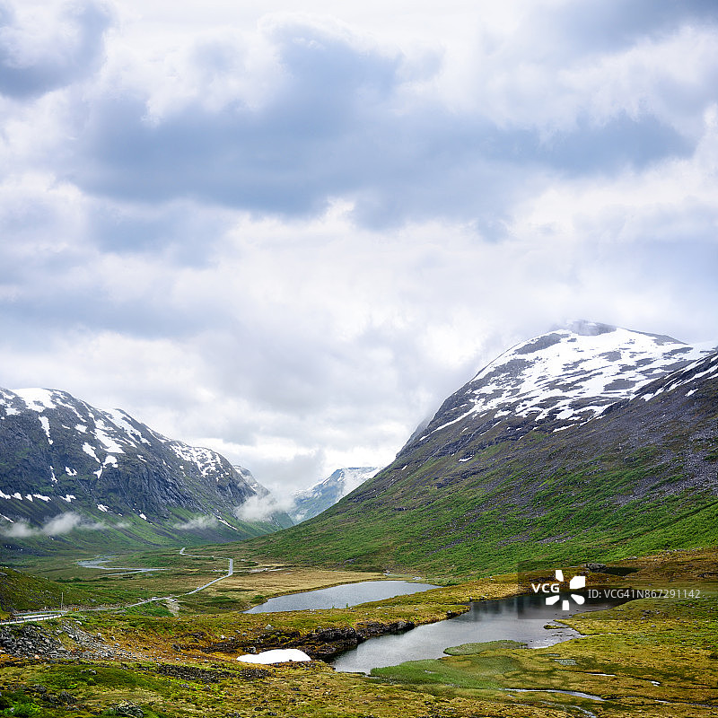 挪威63号公路图片素材