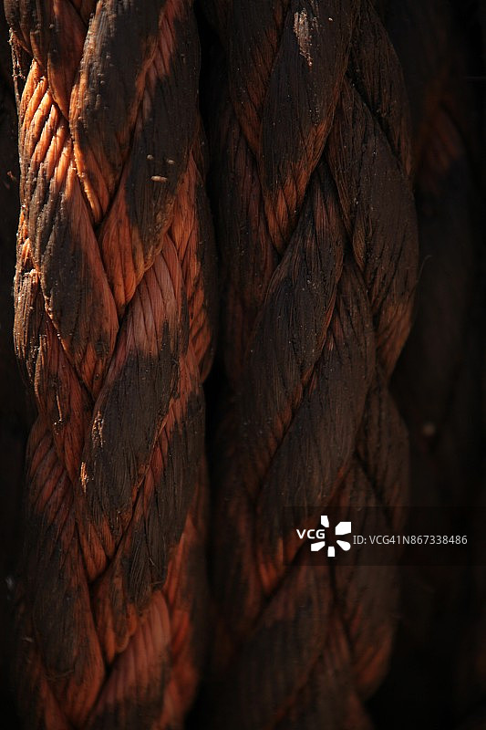 橙色绳索图片素材