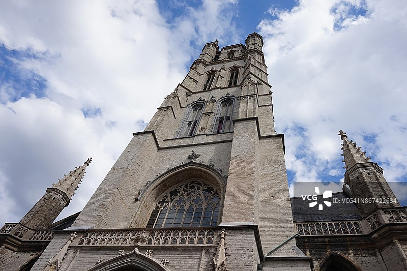 比利时根特圣巴夫主教座堂下方图片素材