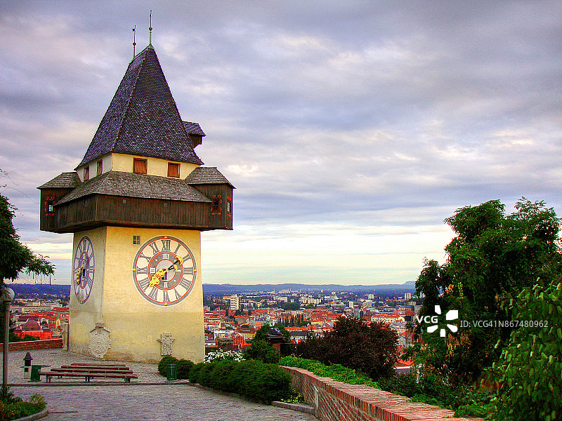 格拉茨钟楼图片素材