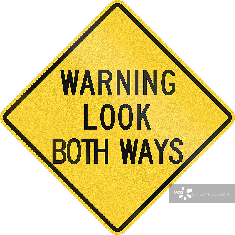 美国内布拉斯加州交通标志：注意双向来车图片素材