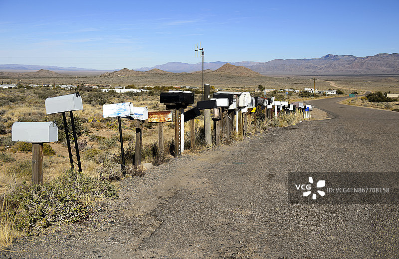 美国亚利桑那州金曼的邮箱图片素材