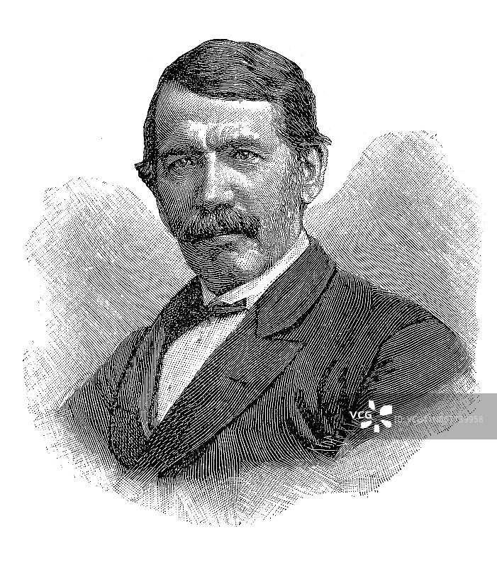 大卫·利文斯顿：19世纪苏格兰传教士和探险家图片素材