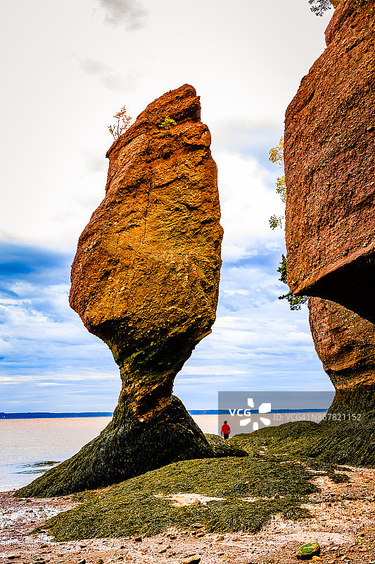 加拿大新不伦瑞克省霍普韦尔岩图片素材