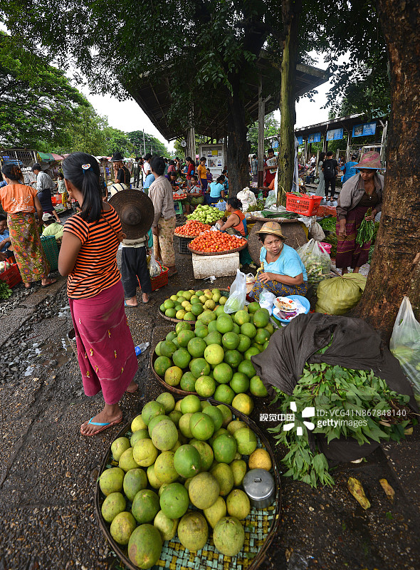 缅甸仰光环线列车网络图片素材