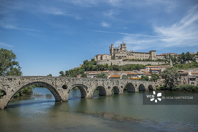 贝济耶小镇图片素材