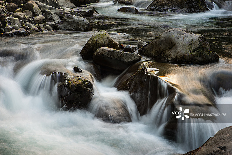 索尔杜克河阶梯瀑布图片素材