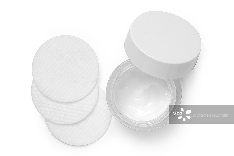 化妆棉乳霜隔离图片素材