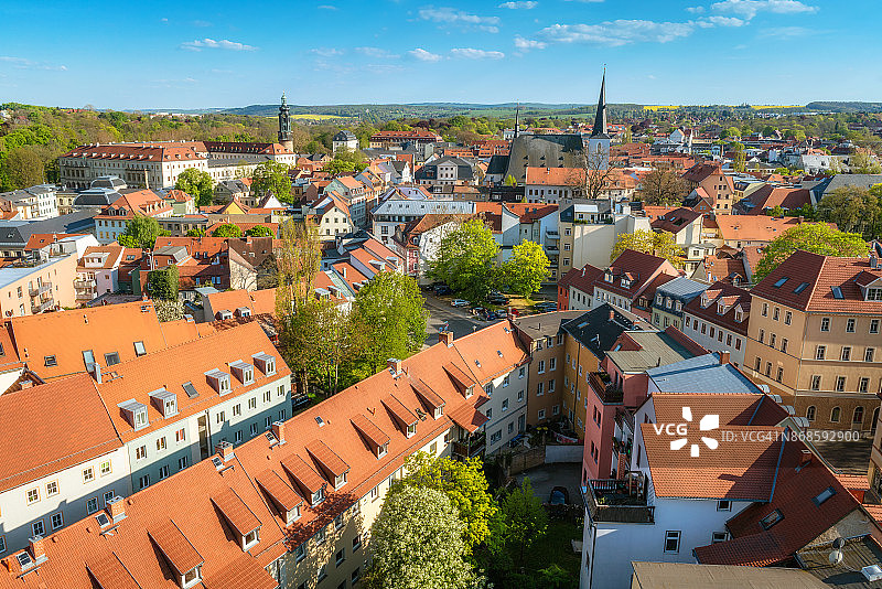 德国魏玛鸟瞰图图片素材