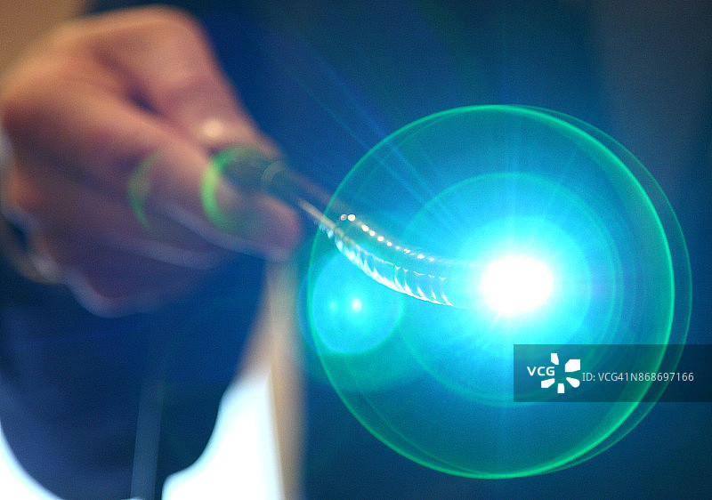 内窥镜上的发光二极管（LED）图片素材