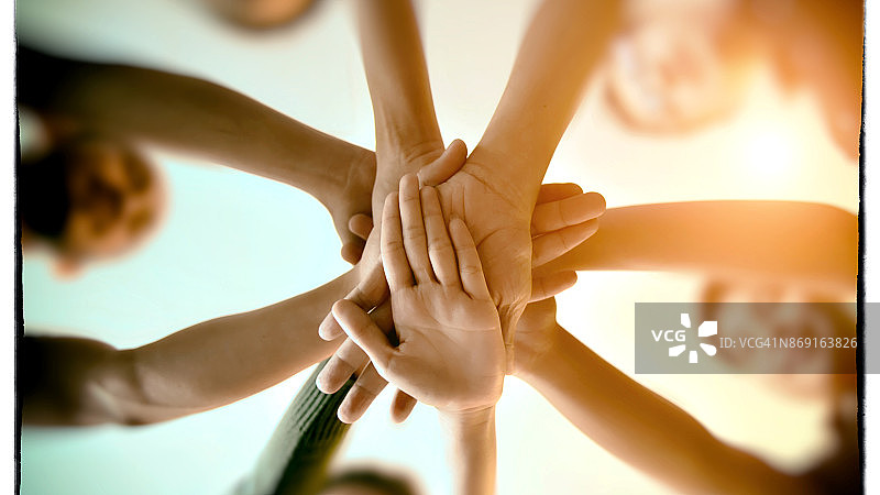 团队合作携手合作概念图片素材