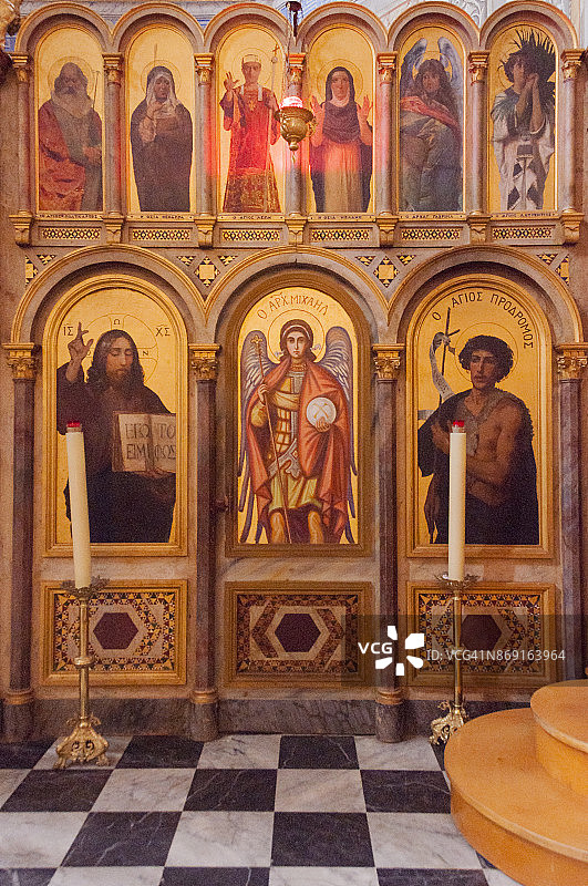 科西嘉卡尔热斯希腊天主教堂图片素材