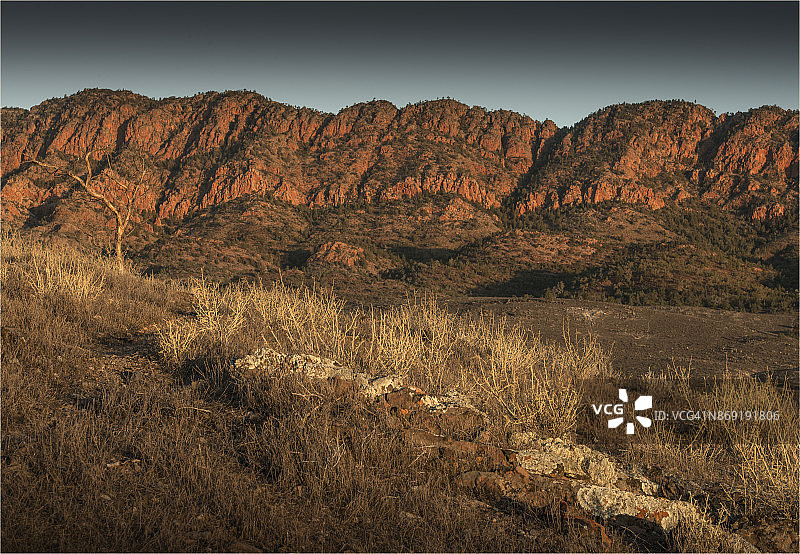伊卡拉国家公园的风景，南澳大利亚弗林德斯山脉南部图片素材