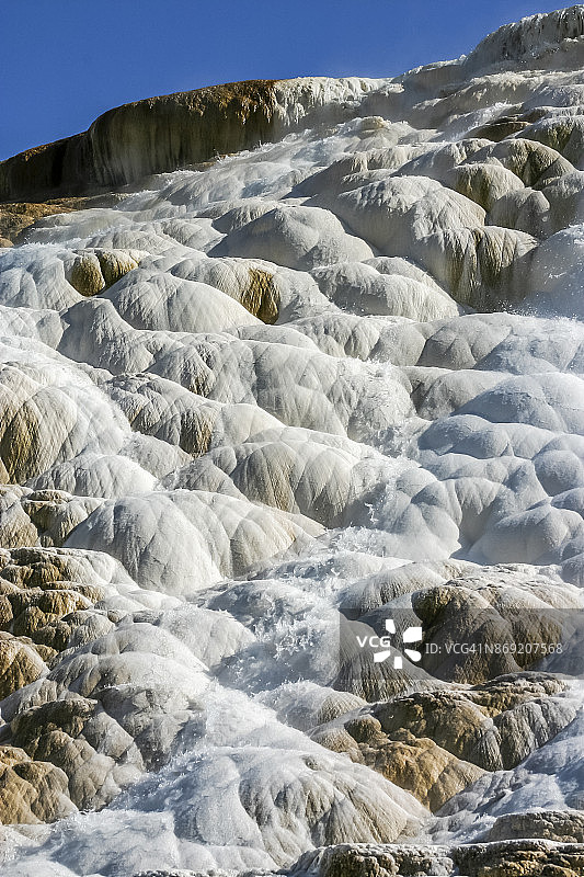 黄石国家公园的密涅瓦梯田图片素材