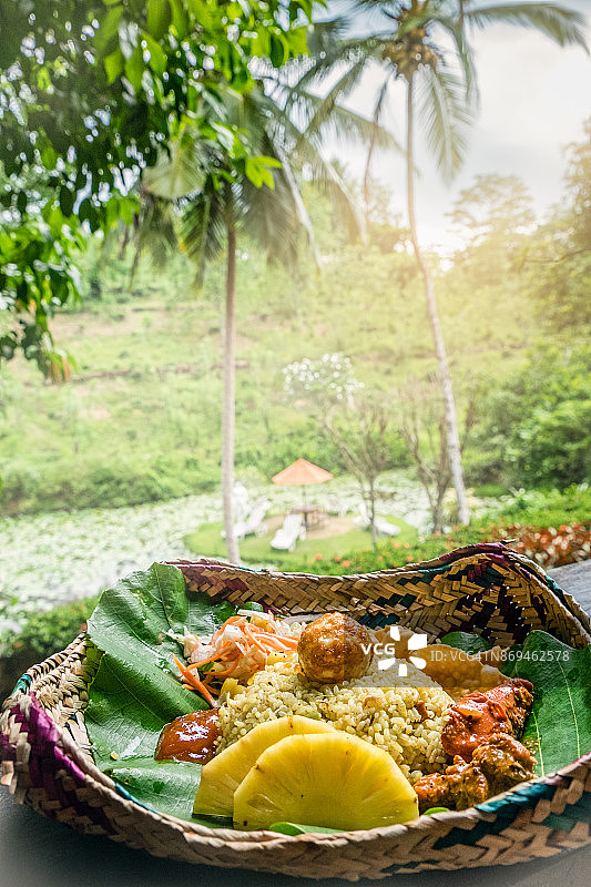 咖喱盘，斯里兰卡图片素材