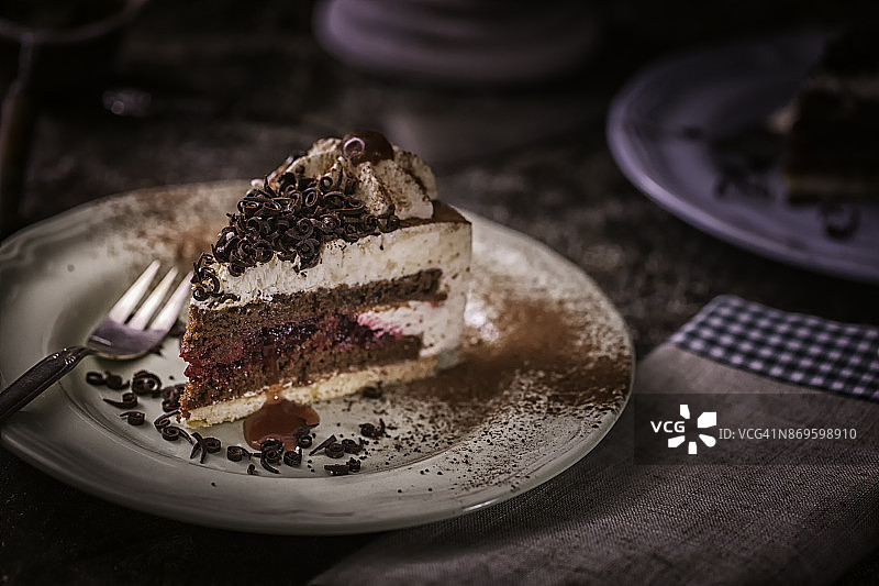 黑森林奶油蛋糕图片素材