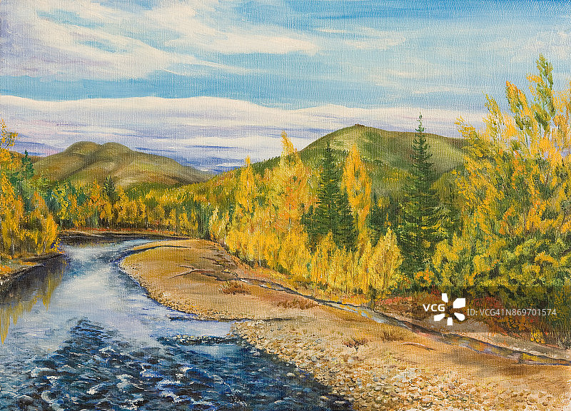 北方的秋色图片素材